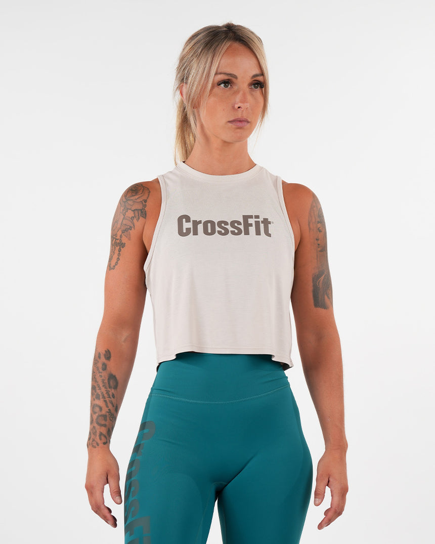 Women's CrossFit® Crop Tank - Beige