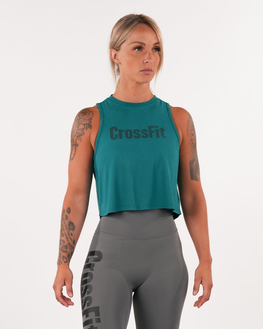 Women's CrossFit® Crop Tank - Emerald