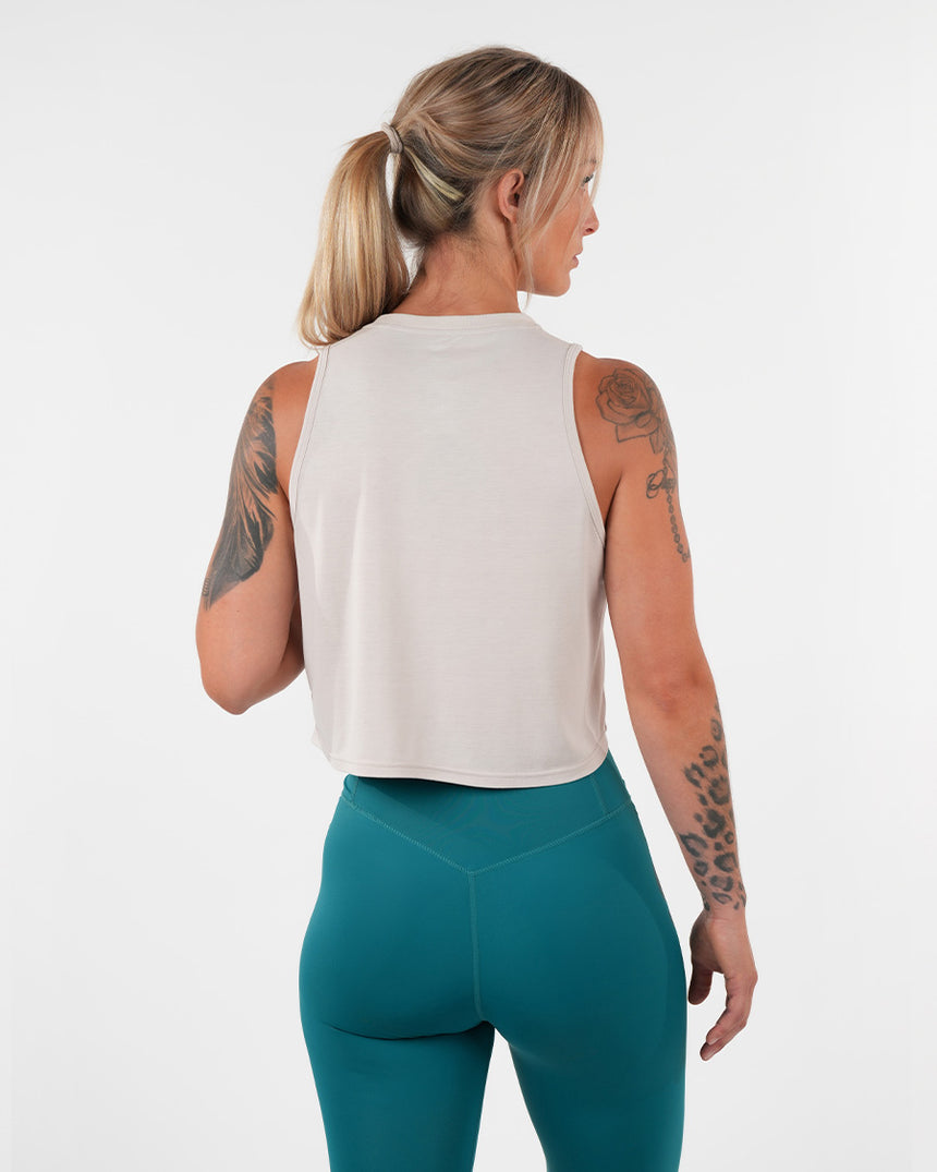 Women's CrossFit® Crop Tank - Beige