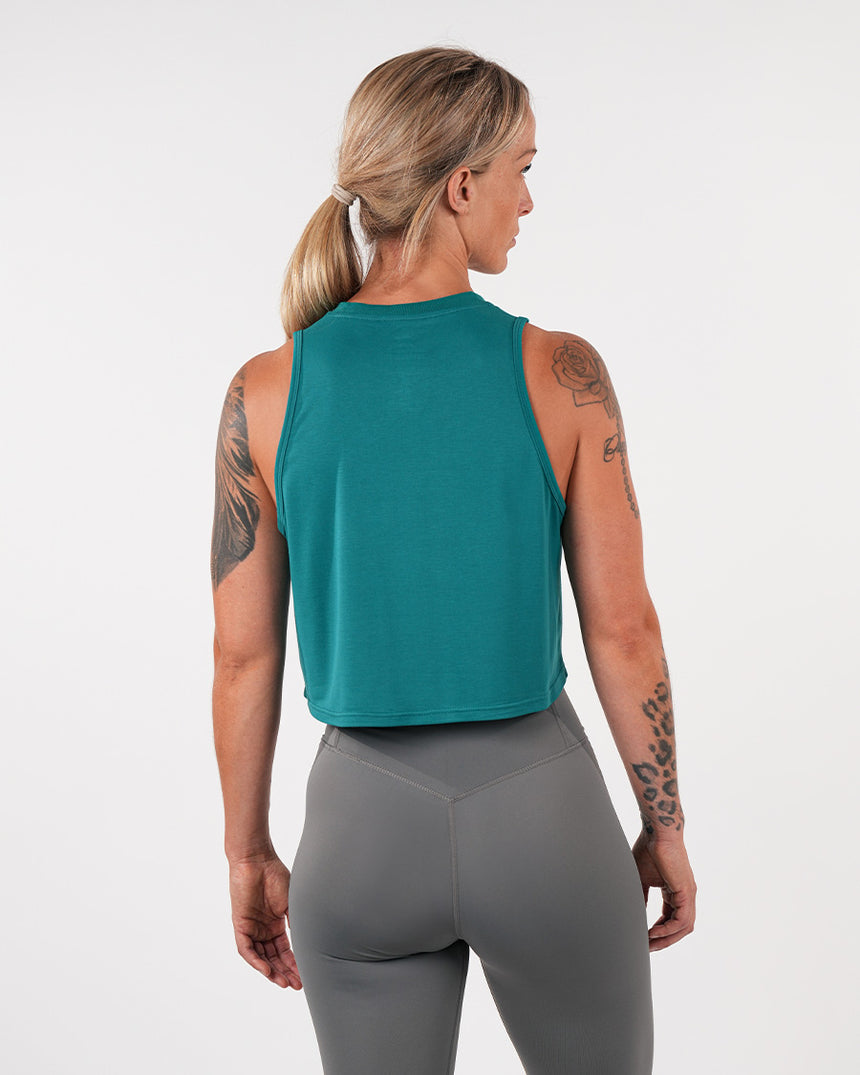 Women's CrossFit® Crop Tank - Emerald