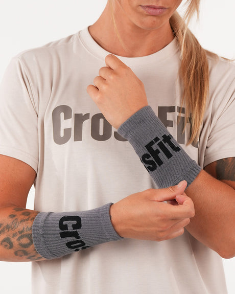 Crossfit® Unisex Knitted Wrist Bands - Grey