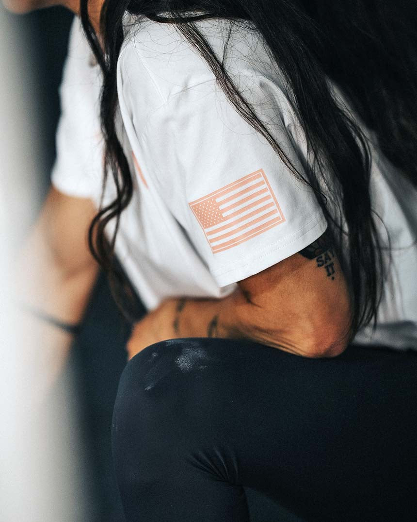Women's Mayhem Oversized Crop top - Athlete white