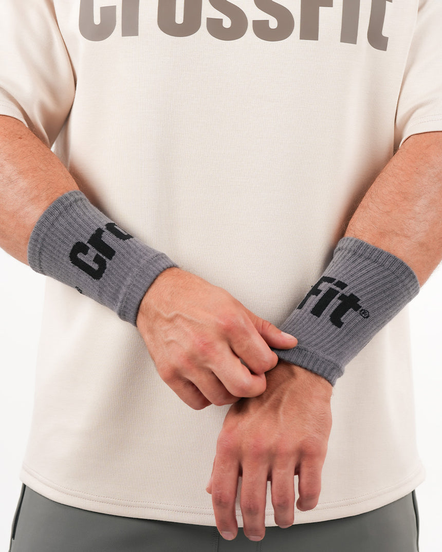 Crossfit® Unisex Knitted Wrist Bands - Grey