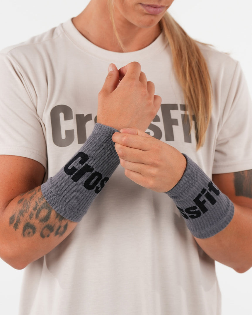 Crossfit® Unisex Knitted Wrist Bands - Grey