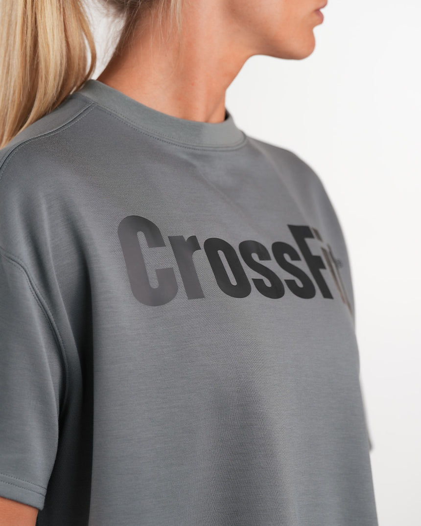 Women's CrossFit® Oversized Crop Top - Grey