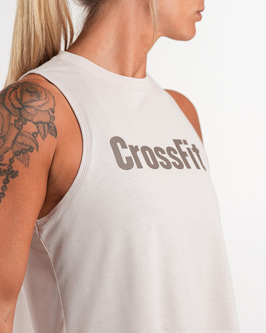Women's CrossFit® Crop Tank - Beige