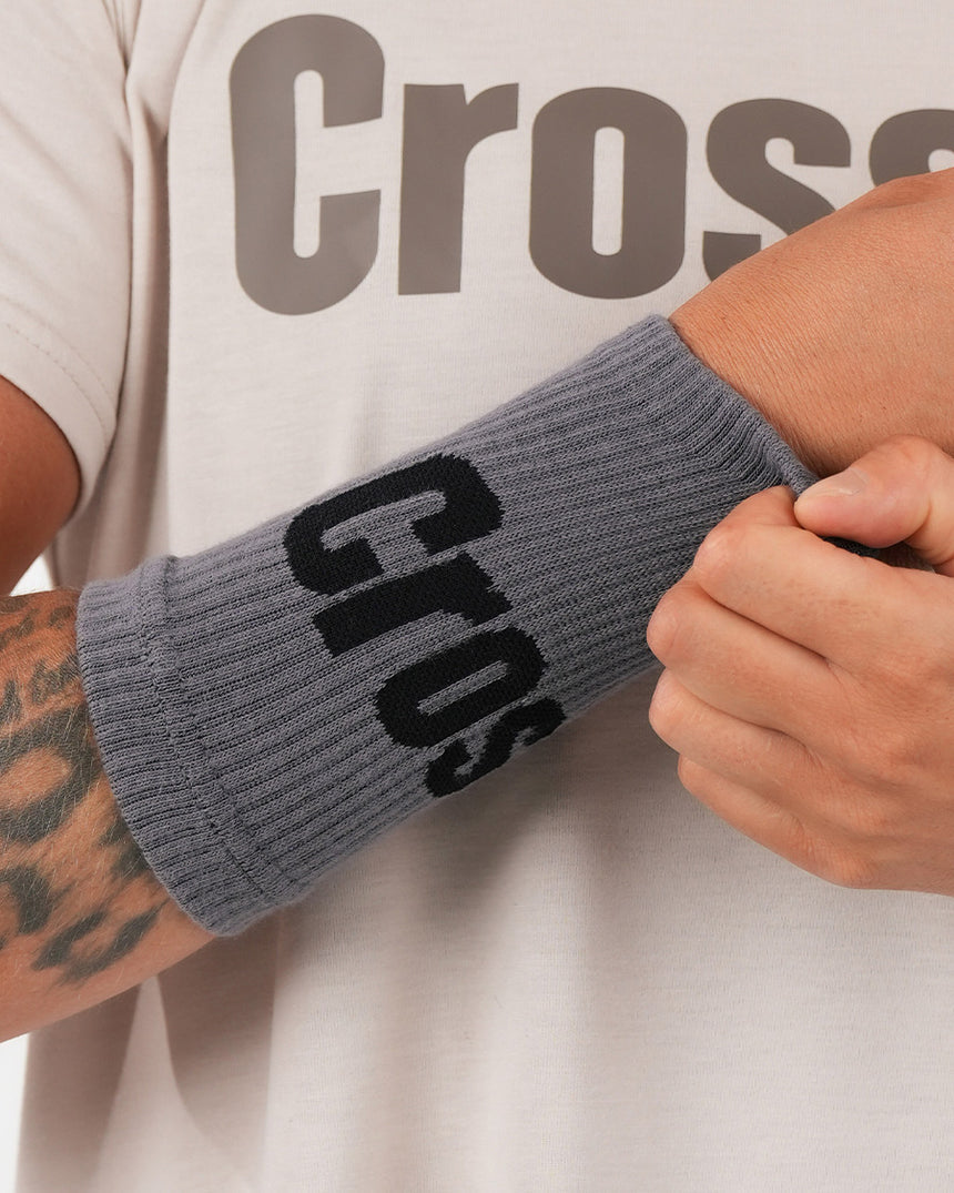 Crossfit® Unisex Knitted Wrist Bands - Grey