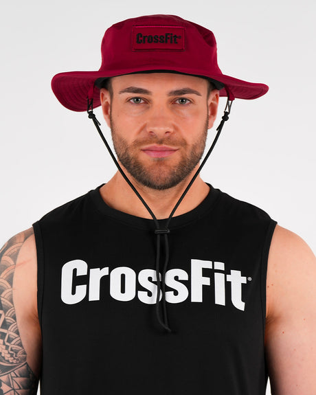 CrossFit® Bucket Hat Red - Adjustable unisex