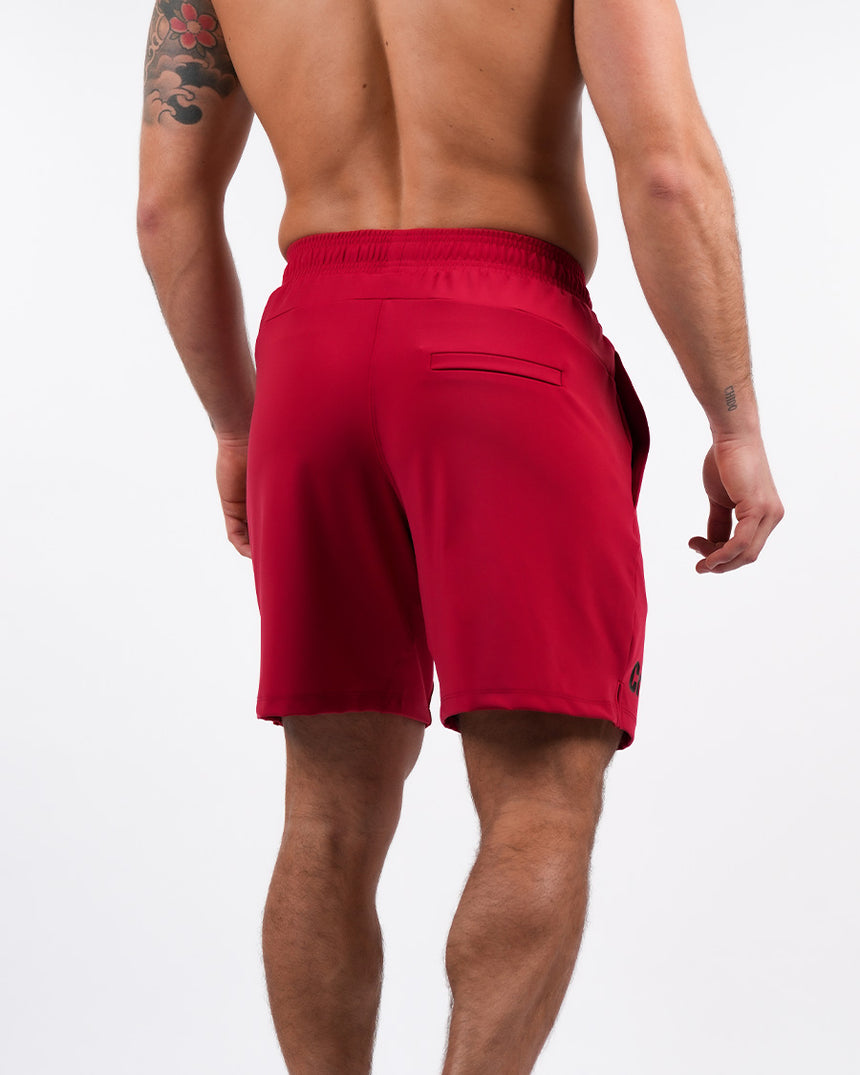 Men's CrossFit® Adjustable Shorts 8" - Red