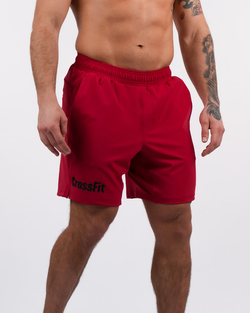 Men's CrossFit® Adjustable Shorts 8" - Red