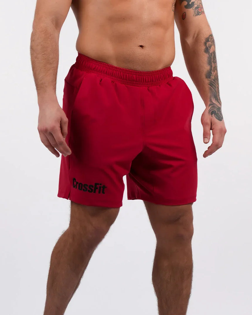 Men's CrossFit® Adjustable Shorts 8" - Red