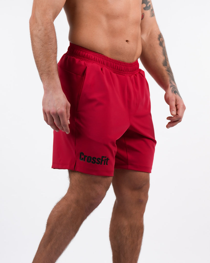 Men's CrossFit® Adjustable Shorts 8" - Red