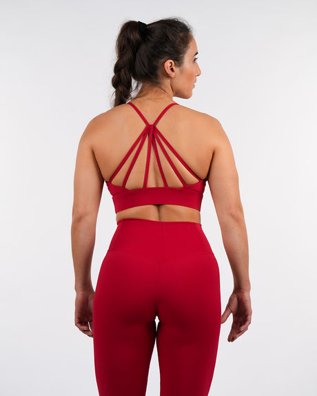 Women's CrossFit® Crossback Sport Bra - Red