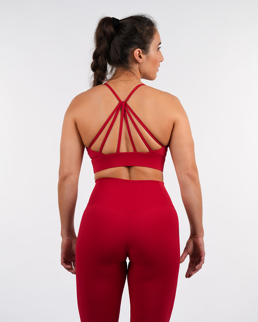 Women's CrossFit® Crossback Sport Bra - Red