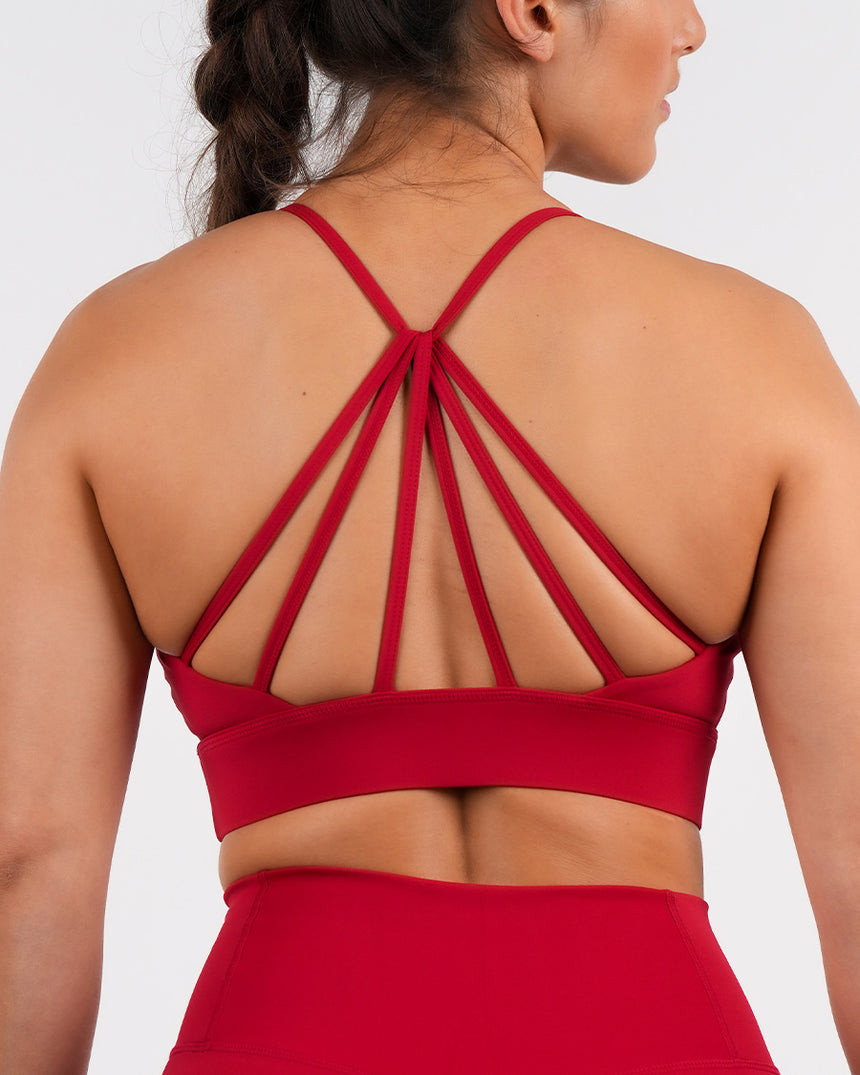 Women's CrossFit® Crossback Sport Bra - Red