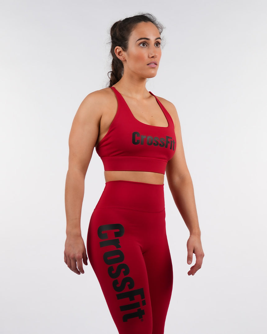 Women's CrossFit® Crossback Sport Bra - Red