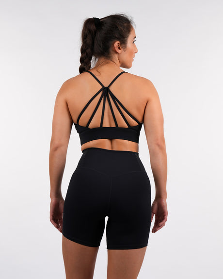 Women's CrossFit® Crossback Sport Bra - Black