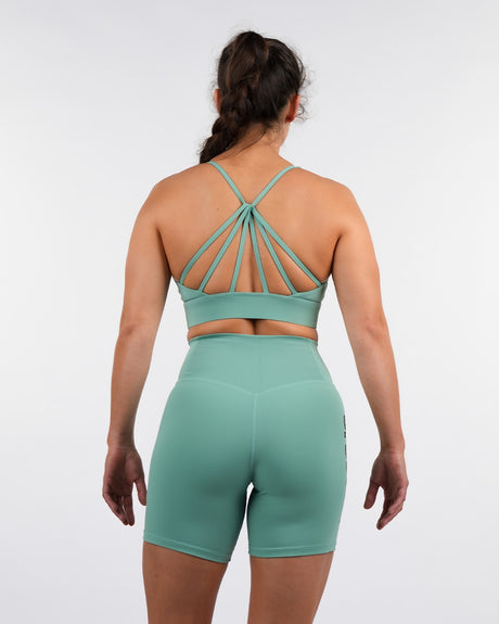Women's CrossFit® Crossback Sport Bra - Green