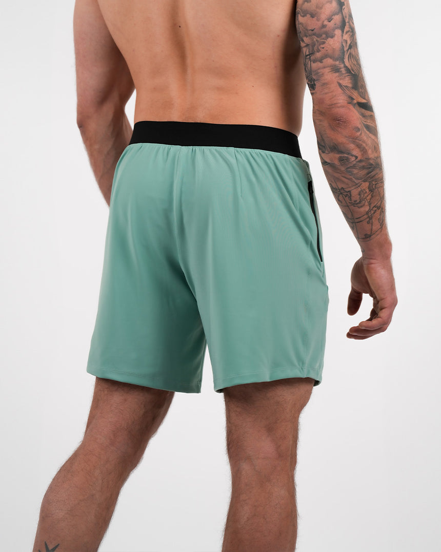 Men's CrossFit® Zipped Shorts 7" - Khaki