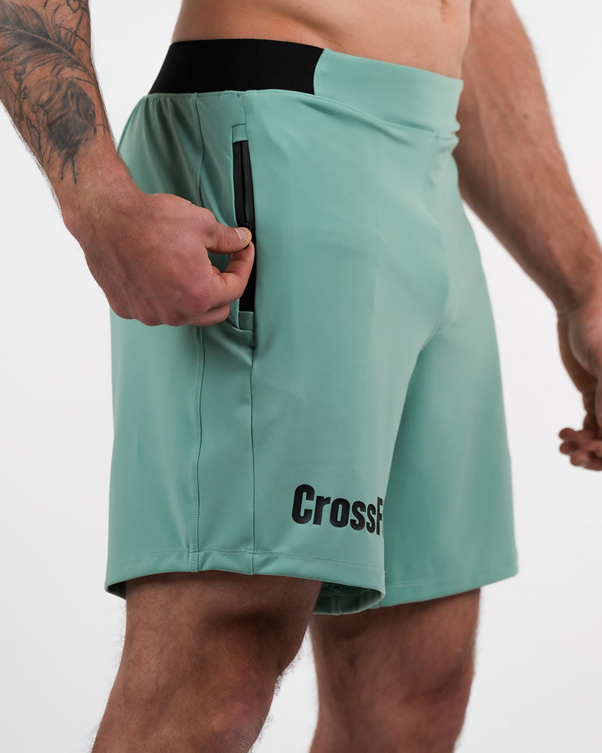 Men's CrossFit® Zipped Shorts 7" - Khaki