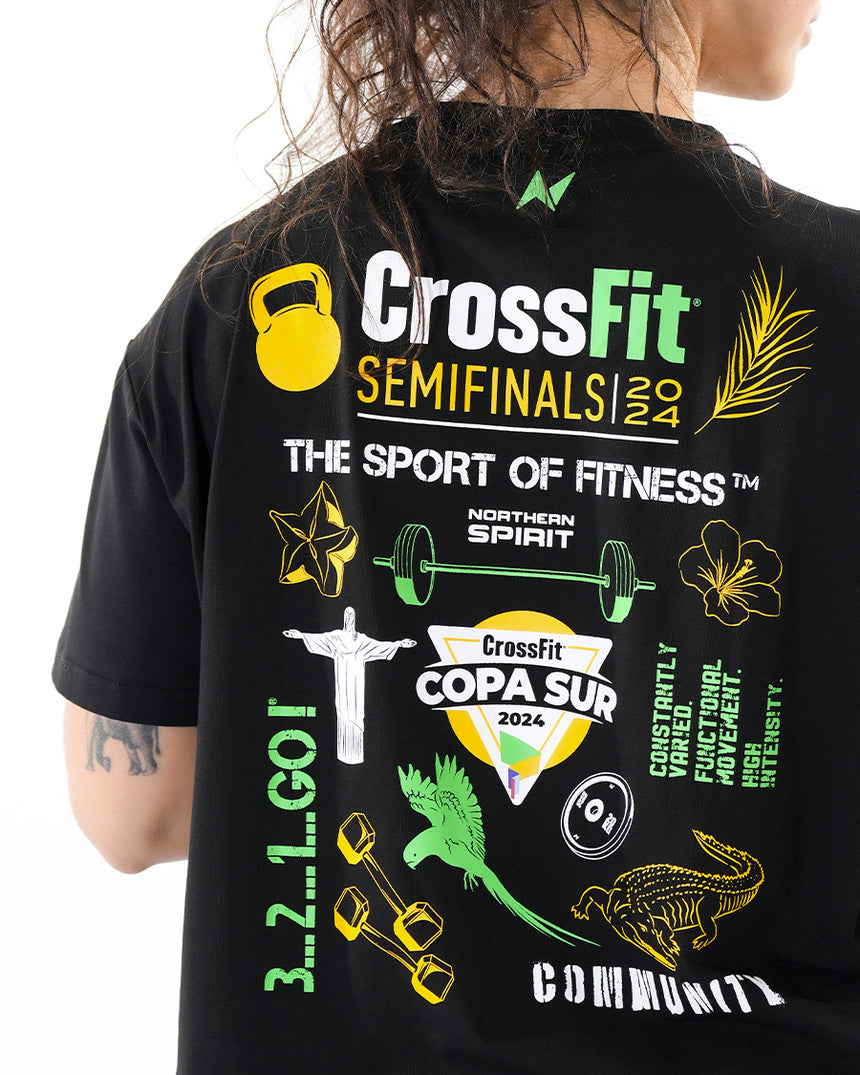 CrossFit® Baggy Top Patchwork  COPA SUR  oversized crop top