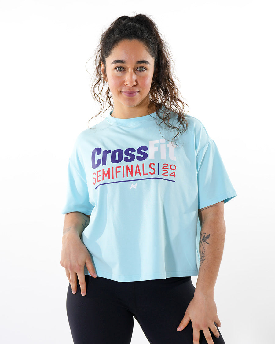 CrossFit® Baggy Top Patchwork - FRENCH THROWDOWN T-shirt oversize
