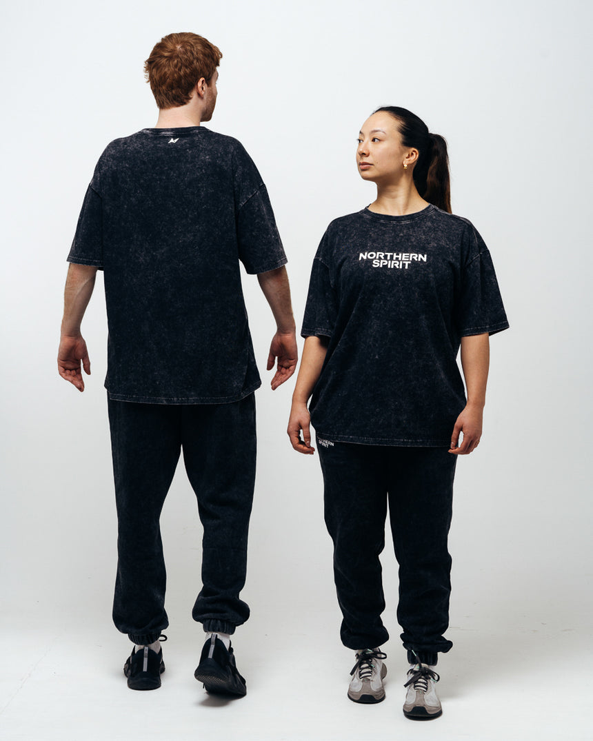 Unisex Cozy Oversized T-shirt - Washed Black