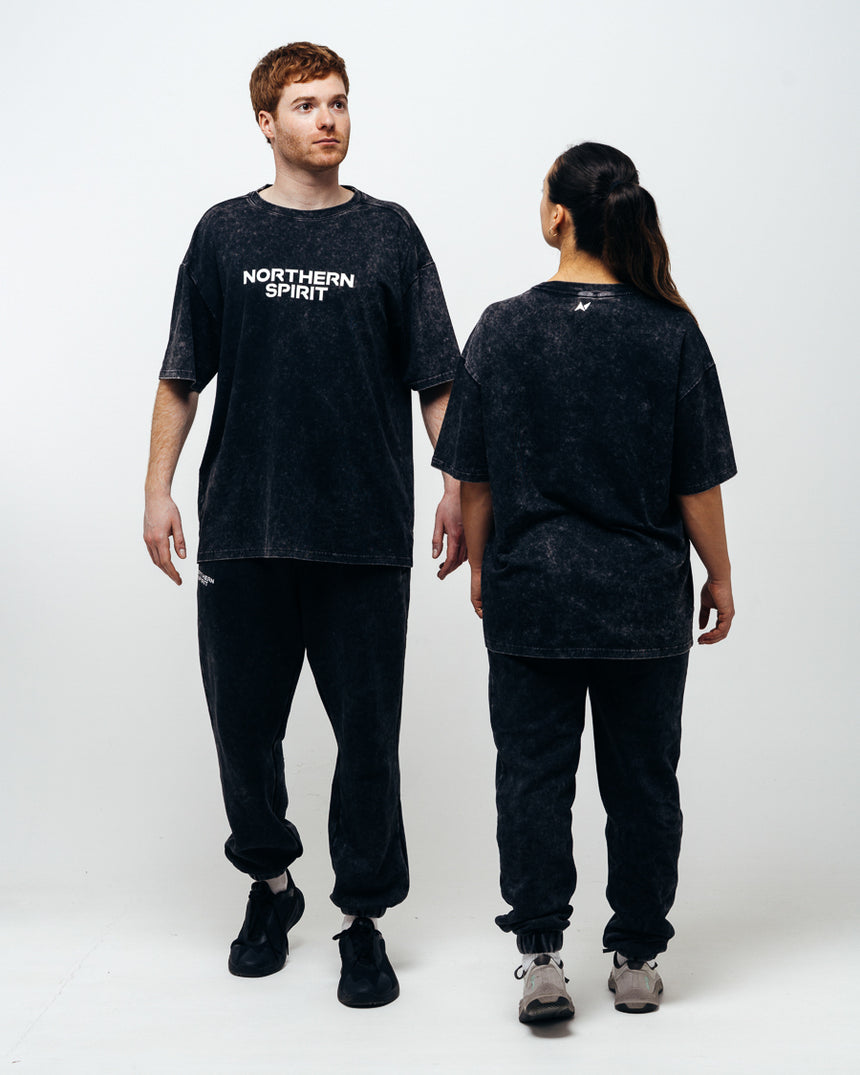 Unisex Cozy Oversized T-shirt - Washed Black