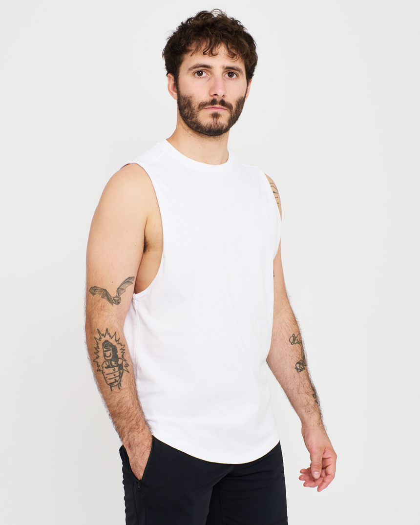 Men's Basic Tank - White