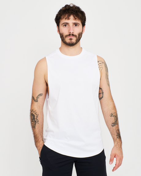 Men's Basic Tank - White