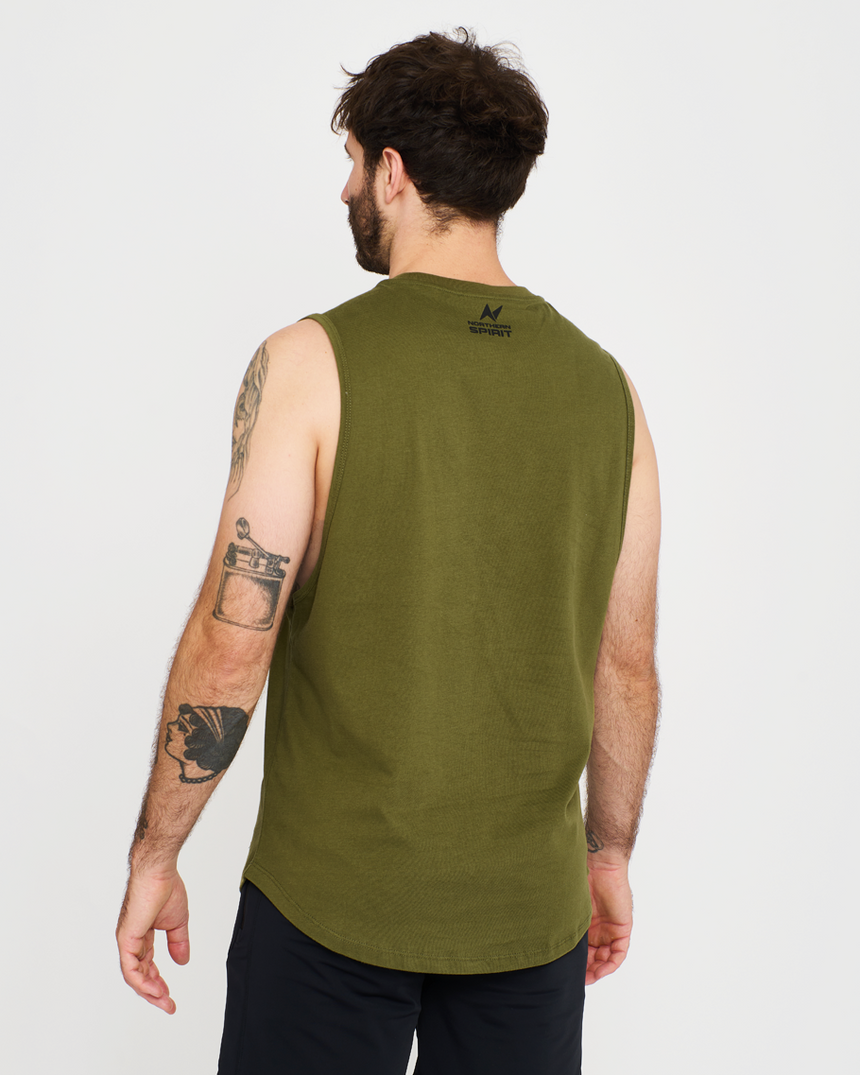 Men's Basic Tank - Khaki