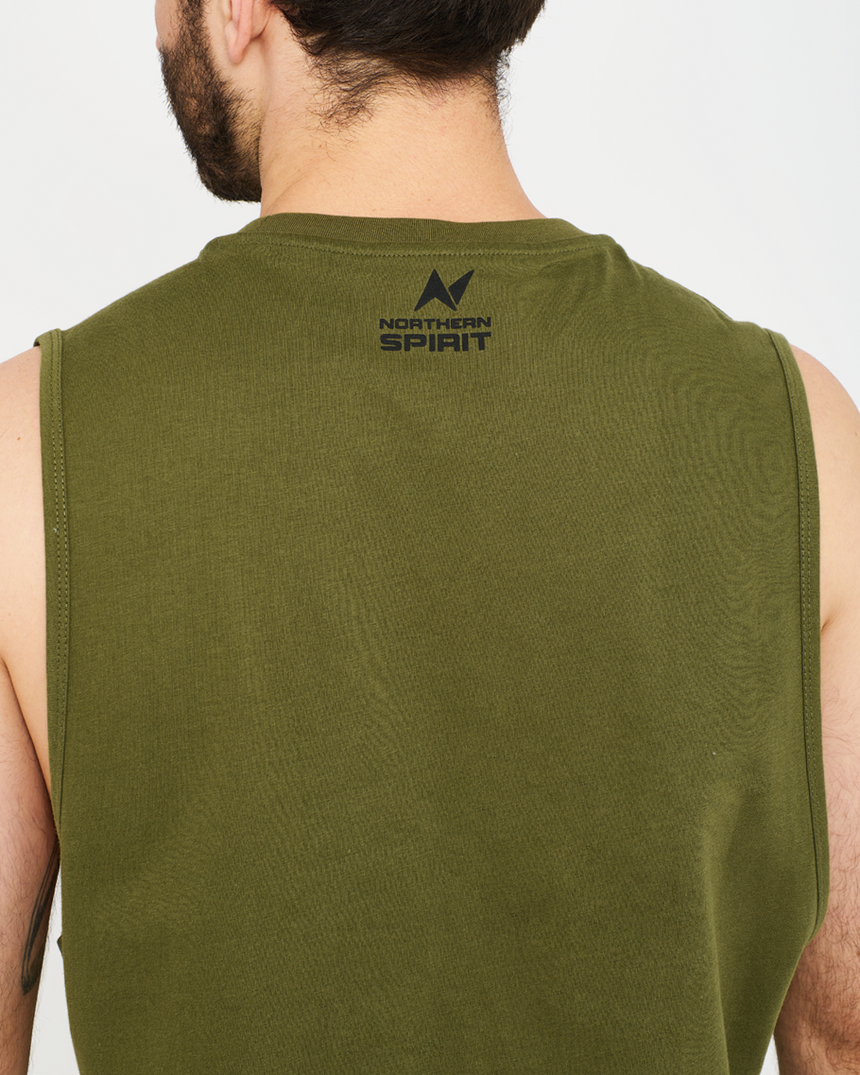 Men's Basic Tank - Khaki