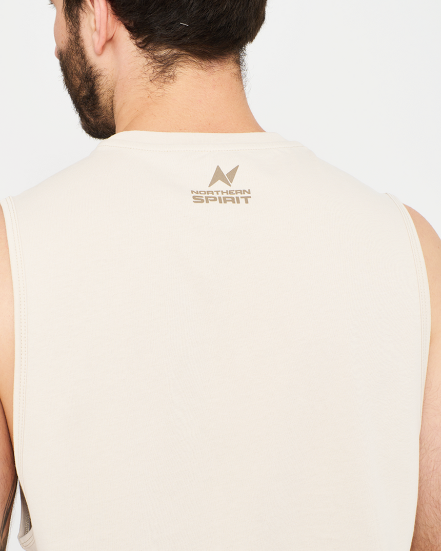 Men's Basic Tank - Beige