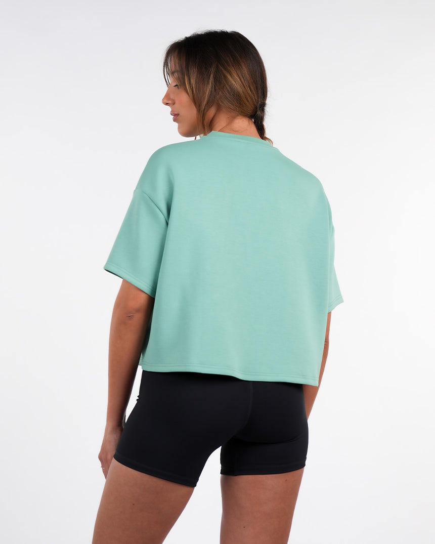 Women's CrossFit® Oversized Crop Top - Green