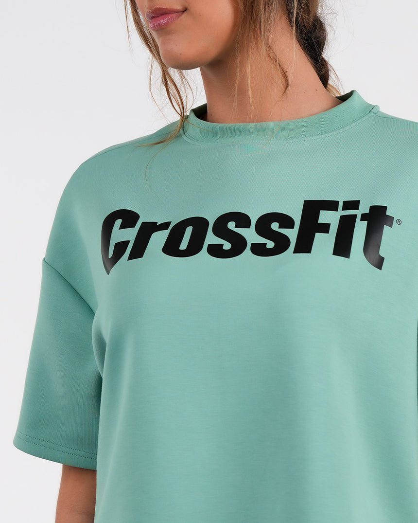 Women's CrossFit® Oversized Crop Top - Green