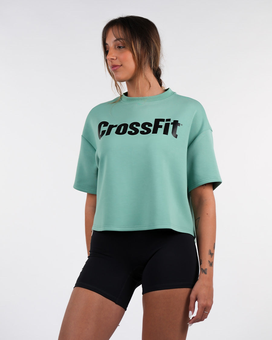Women's CrossFit® Oversized Crop Top - Green