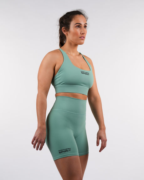 Women's NS High Waisted Shorts 6" - Green