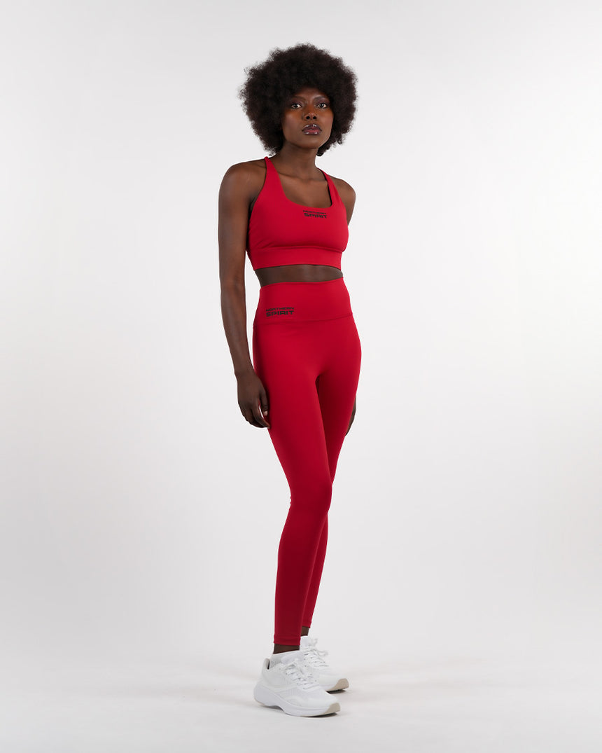 Women's NS Hight Waisted Leggings 27" - Red