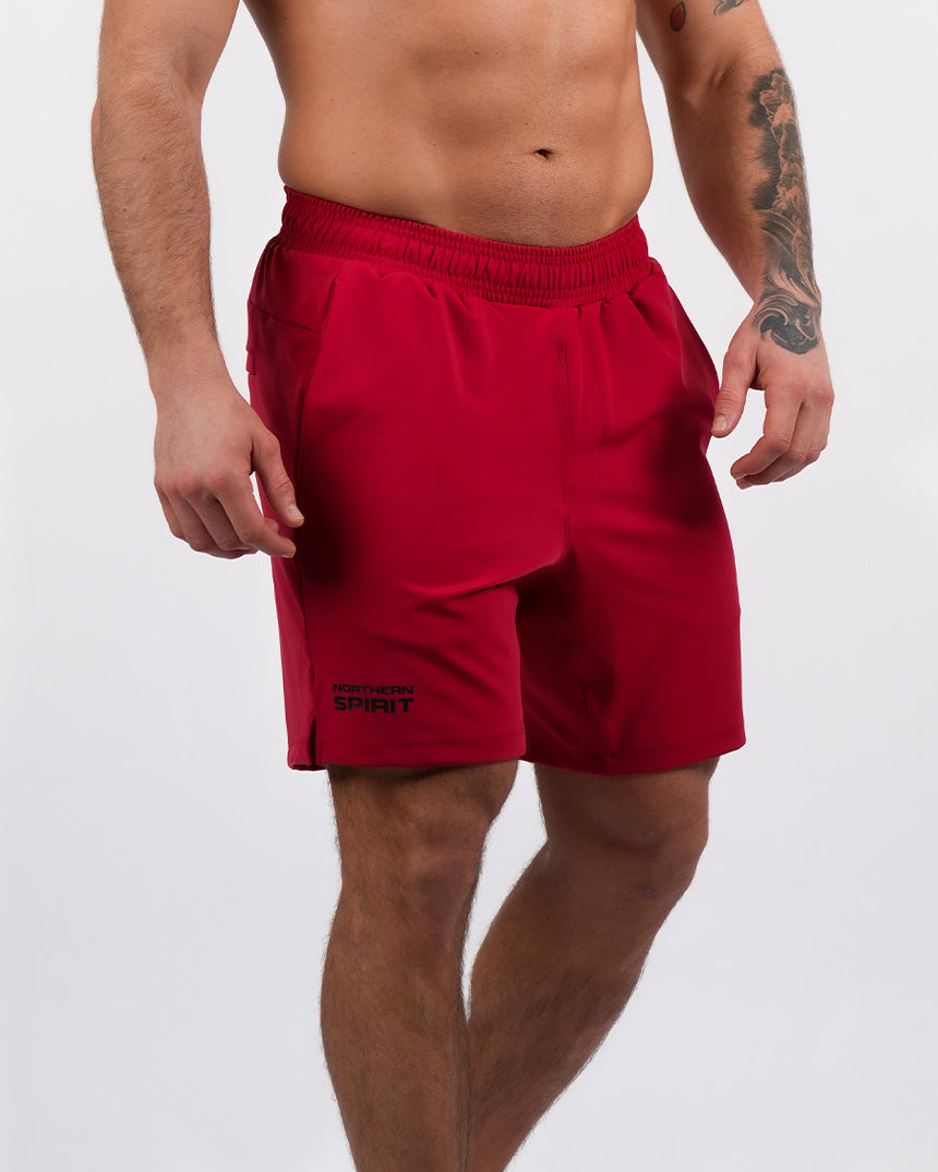 Men's NS Adjustable Shorts 8" - Red