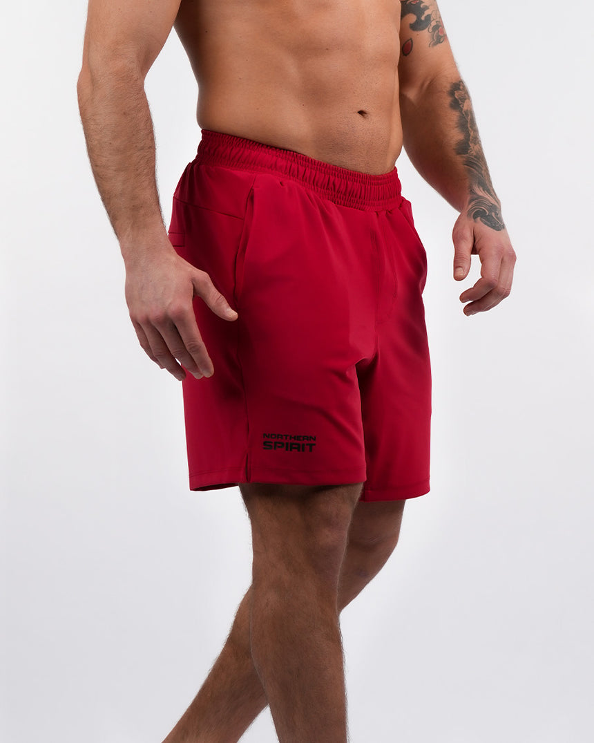 Men's NS Adjustable Shorts 8" - Red