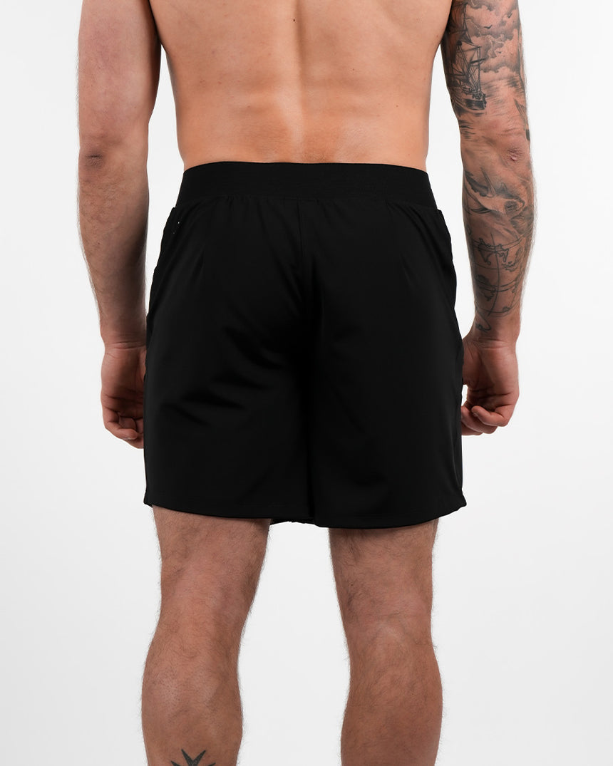 Men's NS Zipped Shorts 7" - Black