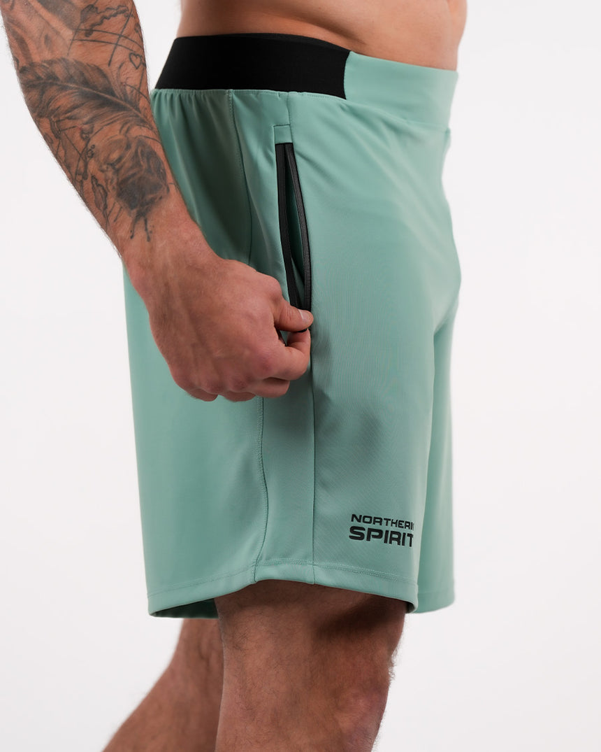 Men's NS Zipped Shorts 7" - Green