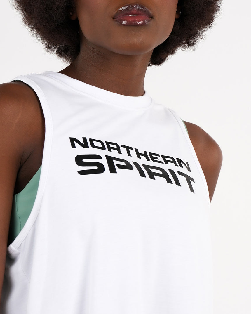 Women's NS Crop Tank - White