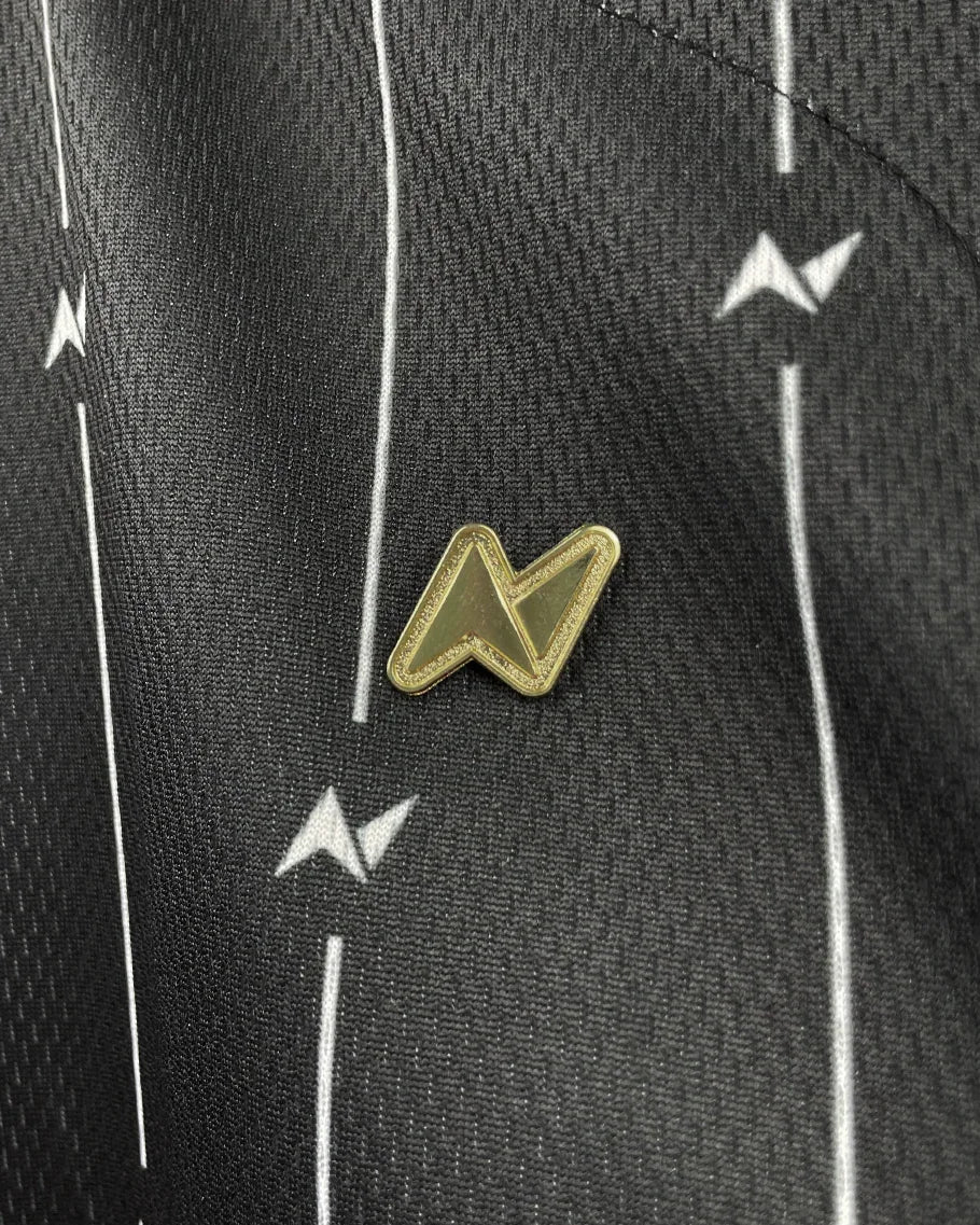 Northern Spirit Gold & Silver Pin – metallic logo accessory in matte gold finish, perfect for adding a premium touch to your gym bag or apparel.