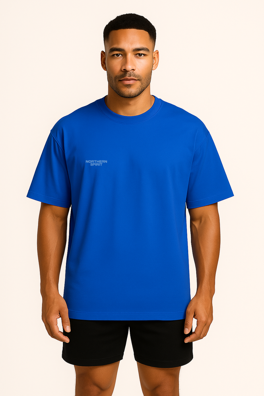 Unisex Skull Oversized T-shirt - Blue