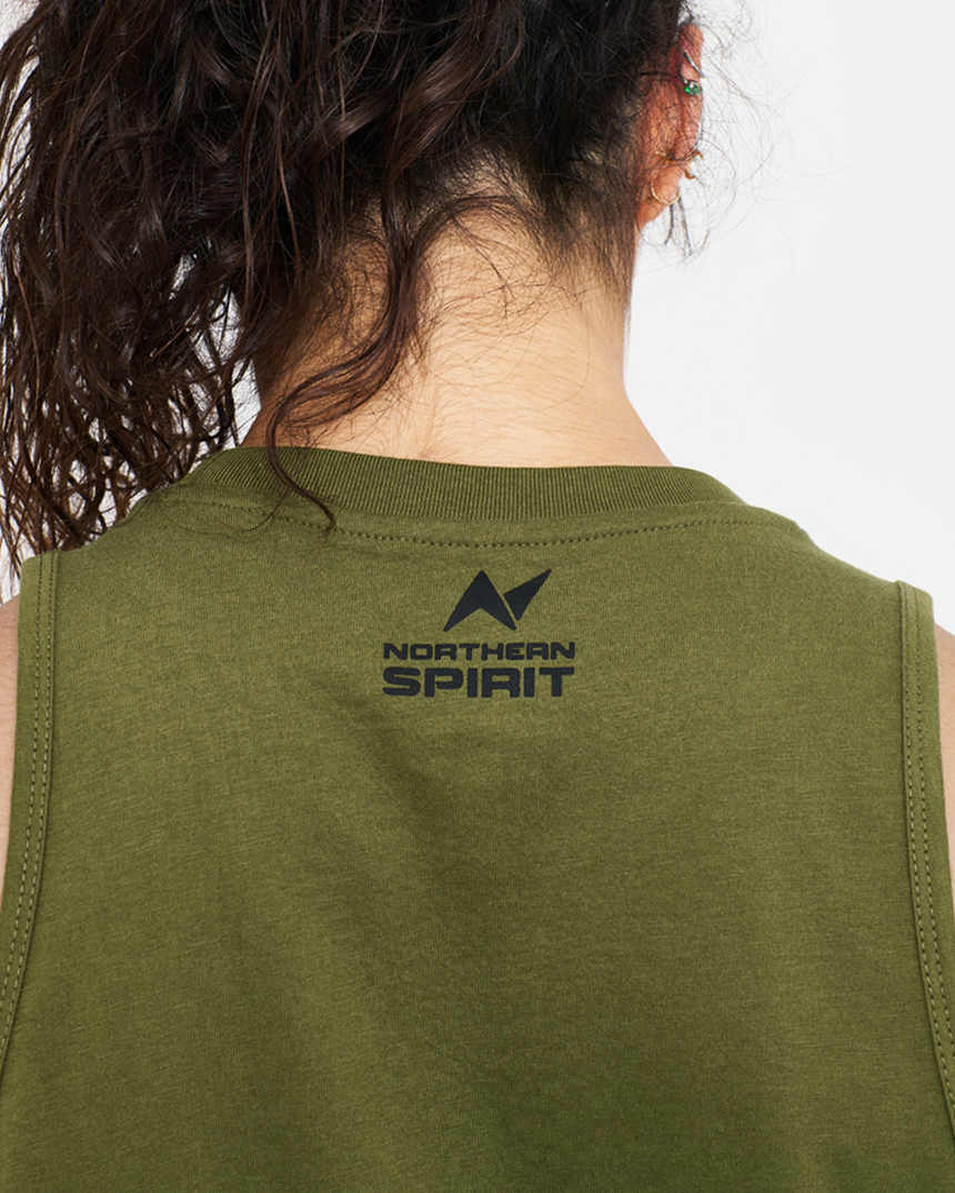 Women's Basic Top Tank - Khaki
