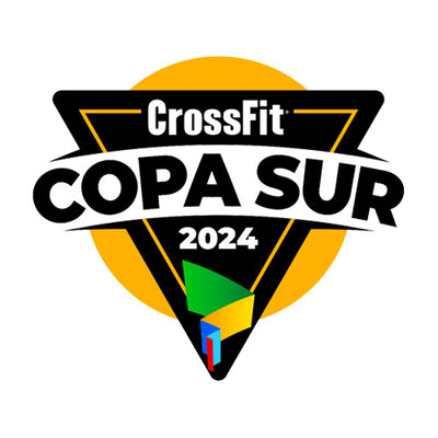 CrossFit® Copa Sur 2024 official logo — South American Semifinal event gathering top athletes from Brazil and Latin America to qualify for the CrossFit Games.