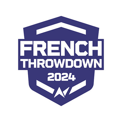 French Throwdown 2024 official logo — premier European CrossFit® competition gathering elite athletes for three days of fitness, performance, and community.