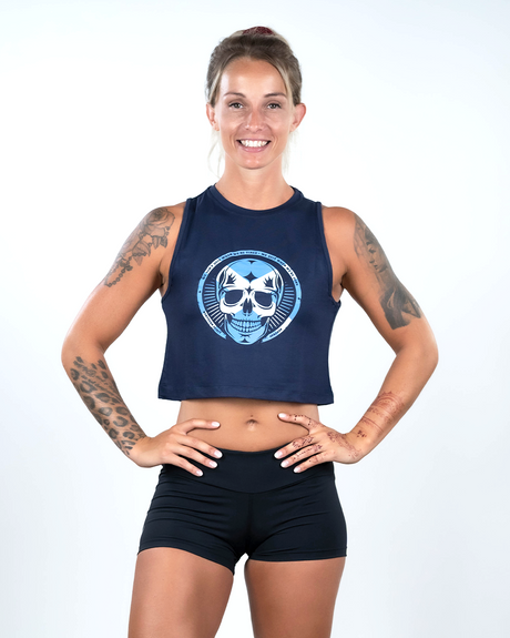 Crop Débardeur - NS Thaesia Skull Flag