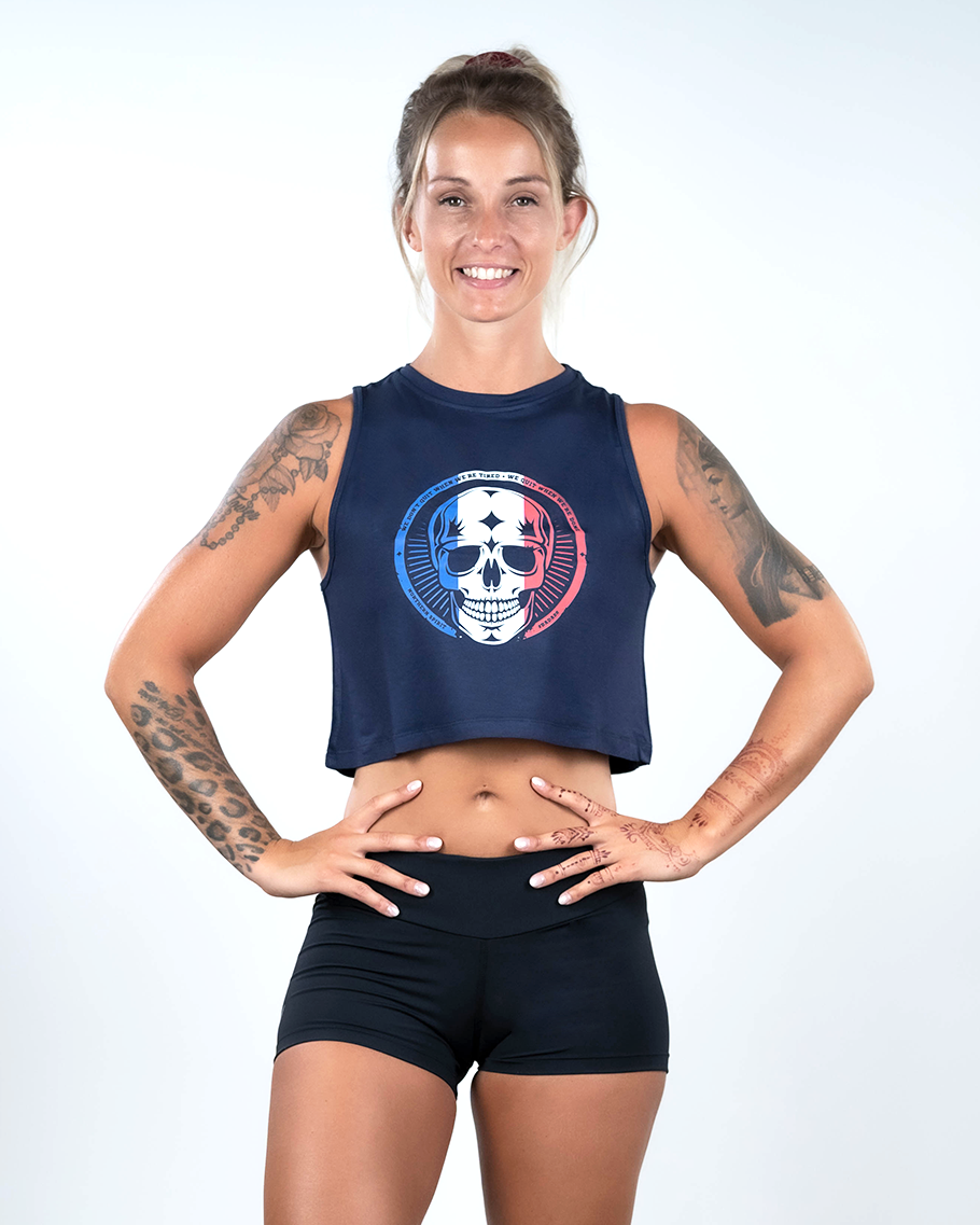 Crop Tank - NS Thaesia Skull Flag